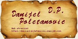 Danijel Poletanović vizit kartica